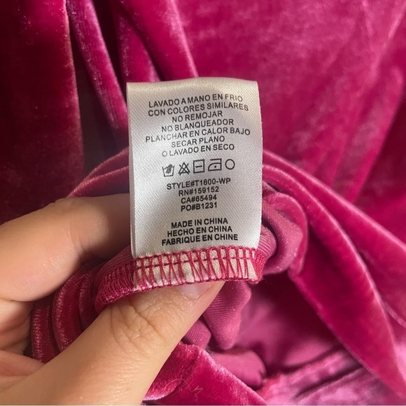 Anthropologie BTFL-life Velvet Pullover NWT Pink/Rose XXS NWT - Picture 10 of 11